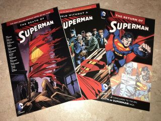 The Death And Return Of Superman Tpb Set Death,  Funeral,  And Return