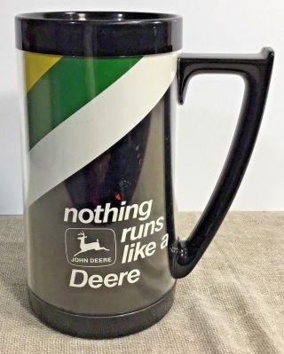 John Deere Nothing Runs Like A Deere Vintage Insulated Thermo - Serv Mug Legs Up