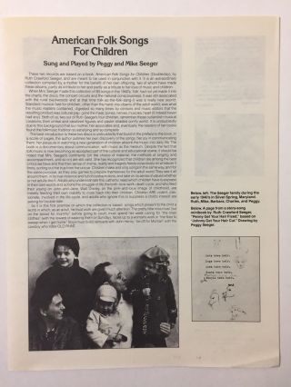 Mike Peggy Seeger American Folk Songs For Children 3 LP Box Set Vinyl Records 3