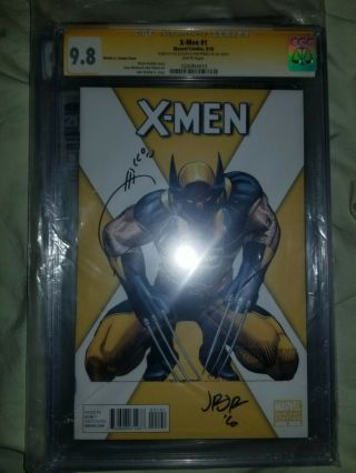 X Men 1 Romita Jr.  Variant Cover Cgc.  Ss Double Signed By Romita Jr.  /joe Quesada