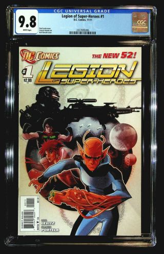 Legion Of - Heroes 1 (2011 52) Cgc 9.  8 Levitz,  Portela,  Chameleon Boy