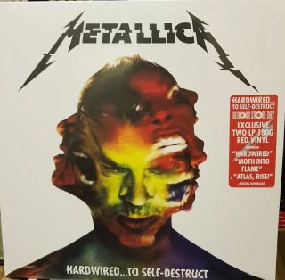 Metallica Hardwired To Self - Destruct Rsd 180gm Red Vinyl 2 Lp,  Download New/seal