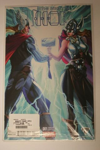 Mighty Thor 1 Vol.  2 2015 J.  Scott Campbell Fried Pie Variant Jane Foster Movie