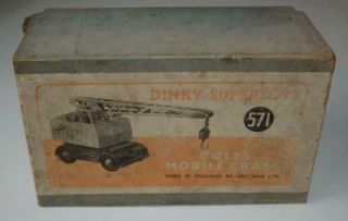 Dinky Toys Box Only For Coles Mobile Crane 571