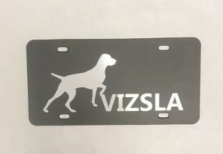 Vizsla Dog License Plate Tag Pet Lab Dachshund Boxer Pug Retriever Terriorvizsla