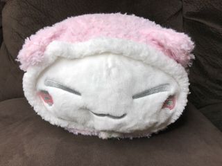 Nemuneko Large Plush Heart Furyu White Cat Authentic Japan Cute Kitty Nwt