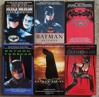 Batman Movie Novelization Paperback Book Set Dc Batman Catwoman