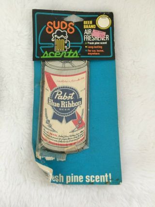 Vintage Pabst Blue Ribbon Can Air Freshener - Rare Suds Acents Beer
