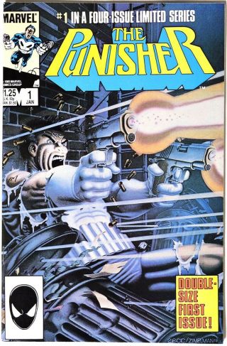 S595 Punisher Limited Series 1 Marvel 9.  0 Vf/nm (1985) 1st Punisher Solo Series