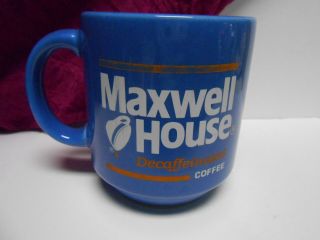 Vintage Maxwell House Decaffeinated Coffee Cup Mug From Spain Double Sided Logo