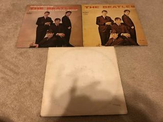 The Beatles Vinyl Record Lp White Album And Introducing Veejay