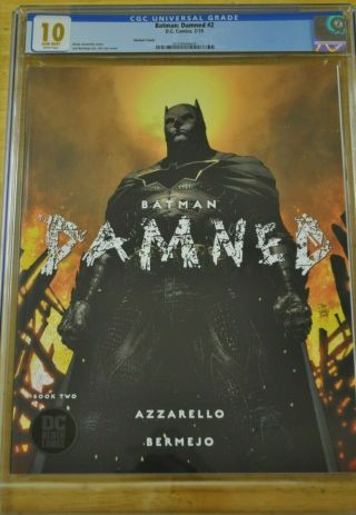 Batman Damned 2 Cgc 10.  0 (2018 Dc Comics) Jim Lee Variant Not 9.  8 9.  9