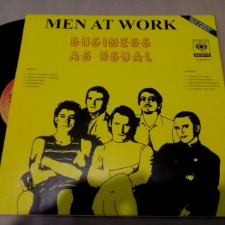 Men At Work - Bussiness as usual - LP Mexico Promotional record cover radio PS CBS 2