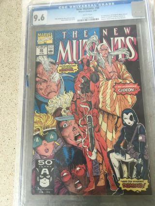 Mutants 98 Cgc 9.  6 Nm,  1st Deadpool