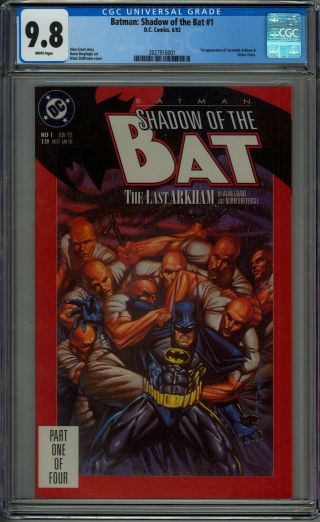 Batman Shadow Of The Bat 1 Cgc Graded 9.  8 Nm/mt 1st Victor Zsasz Dc Comics 1992