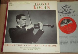Leonid Kogan/kondrashin Brahms Violin Concerto - Angel S - 35690