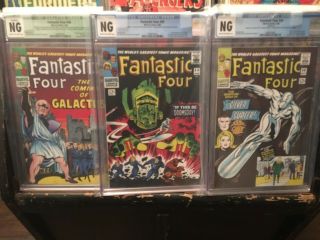 Fantastic Four 48,  49,  50 (ng) Key Comics Covers Remade
