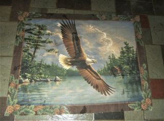James Hautman Cranston Fabric Panel Soaring Eagle Backdrop 35 X 44