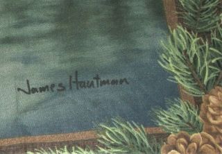 James Hautman Cranston Fabric Panel Soaring Eagle Backdrop 35 x 44 4