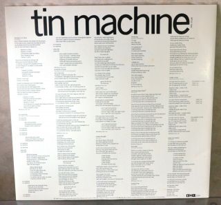 David Bowie - Tin Machine - 1989 Vinyl LP - A - 5,  B - 1U 4