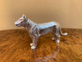Collectible Marked Sterling Silver 925 Lioness Figurine.