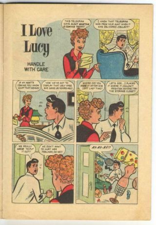 I Love Lucy 8 (Lucille Ball) Golden Age - Dell Comics VG,  {Randy ' s Comics} 3