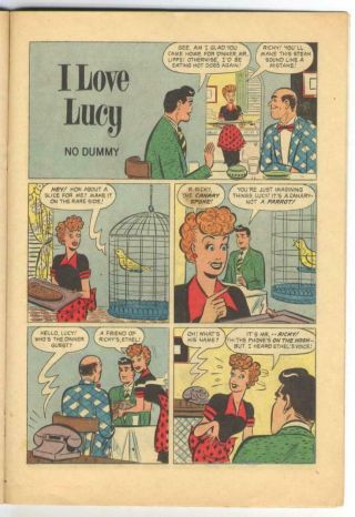 I Love Lucy 8 (Lucille Ball) Golden Age - Dell Comics VG,  {Randy ' s Comics} 4