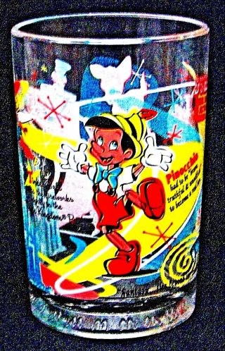 Mcdonalds Disney World 100 Yrs Of Magic Glass,  Pinocchio Dumbo Bambi Tinker Bell