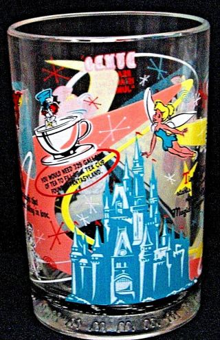 McDonalds Disney World 100 yrs of Magic Glass,  Pinocchio Dumbo Bambi Tinker Bell 4