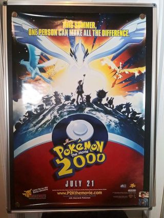 Pokemon The Movie 2000 Double Sided Rolled 27x40 Movie Poster1999
