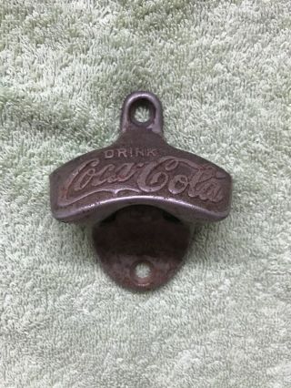 Antique Brown Co Starr X Drink Coca Cola Bottle Opener Made In Usa