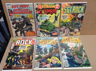 Assorted War Comics.  Sergeant Rock/sergeant Fury
