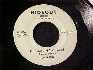 Underdogs The Man In The Glass/judy Be Mine Detroit Garage Rock 45 Hideout Hear