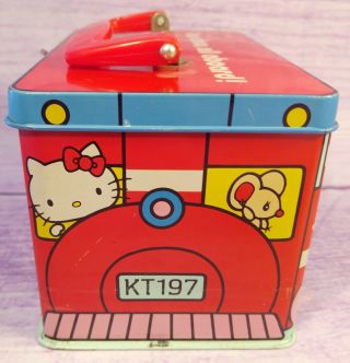 1976 Sanrio Hello Kitty Train Metal Lunch Box Lunchbox Japan Vintage Choo Choo 5