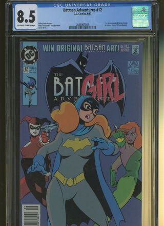 Batman Adventures 12 Cgc 8.  5 | Dc 1993 | 1st Harley Quinn In Comics.