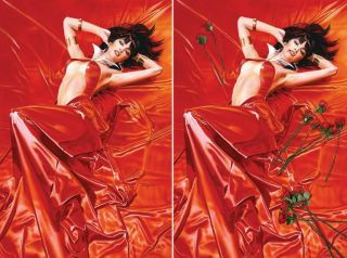 Vampirella Roses For The Dead 1 Mike Mayhew Virgin Variant 2 Comic Set Dynamite