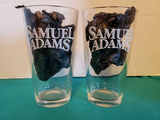 Samuel Adams Set Of 2 Pint Beer Glasses Restaurant/sports Bar Style