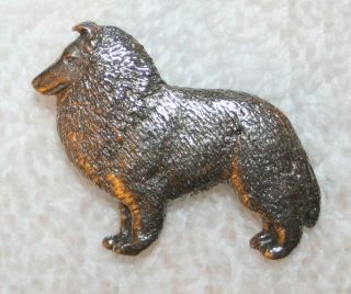 Sheltie Shetland Sheepdog Dog Harris Fine Pewter Pin Jewelry Art Usa Made