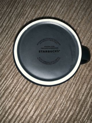 Starbucks 2012 Sumatra Tiger Coffee Mug Matte Black Maroon Ceramic Cup 16oz 4