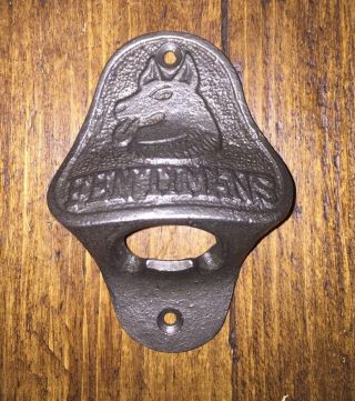 Cast Iron Bottle Opener/wall Mounted/heavy/vintage/rustic/antiqued/fentimans