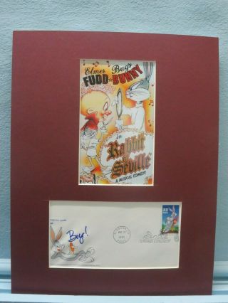 Bugs Bunny & Elmer Fudd - Rabbit Of Seville & First Day Cover Of His Own Stamp