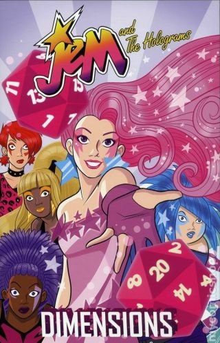 Jem And The Holograms Dimensions Tpb (idw) 1 - 1st 2018 Nm Stock Image