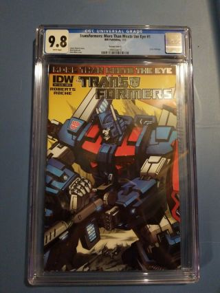 Transformers More Than Meets The Eye 1 Variant Cover B Cgc 9.  8