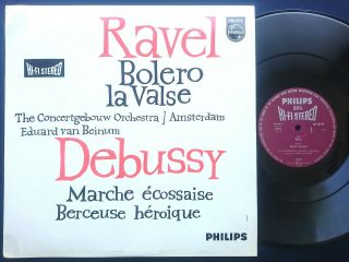 Philips 835 009 Ay Hifi Stereo Ed1 - Ravel Bolero La Valse Debussy Beinum Nm