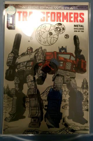 Idw Transformers 1 Metal Edition Low Print256 Of 750 Con Exclusive Comic Nm