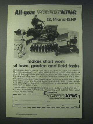 1978 Economy Power King Tractor Ad - All - Gear
