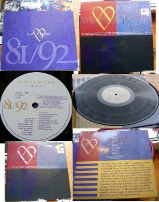 Simple Minds - Glittering Prize 81/92 Vinyl Lp Uk