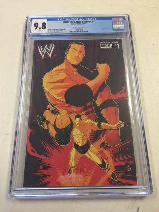 Wwe Then Now Forever 1 Cgc 9.  8 Jjufs The Rock Variant Cover
