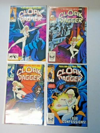 Cloak And Dagger Set 1 To 4 1st Series All 4 Different Books Nm (1983)