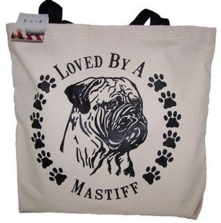 Loved By A Mastiff Tote Bag Made In Usa